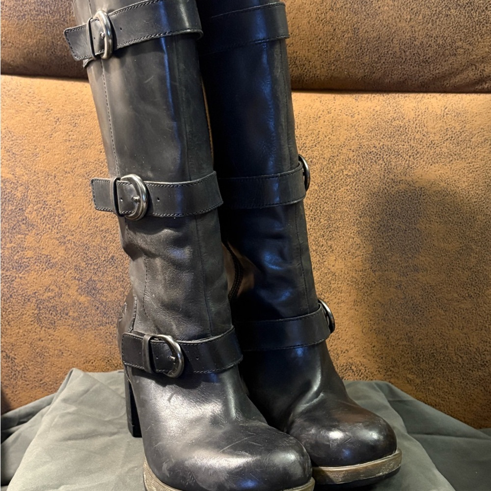 Doc Marten Belissa Buckled Leather Boots